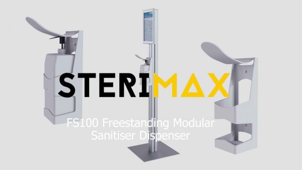 Freestanding contactless gel dispenser kit