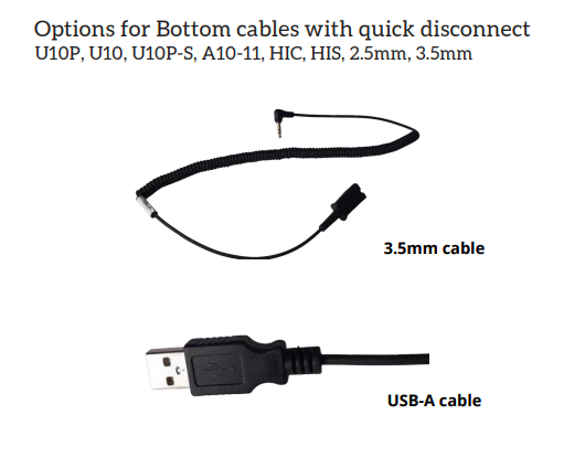 HiHo 3.5mm Headset Bottom Cable